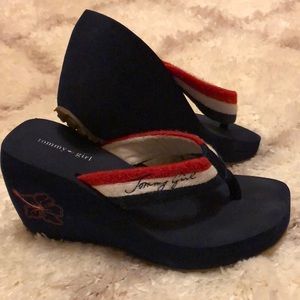 Tommy girl wedge sandals 6.5